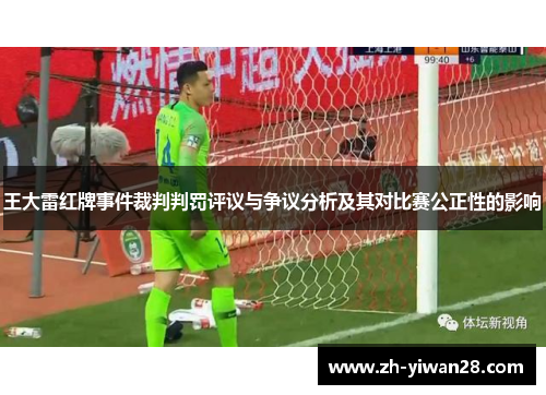 王大雷红牌事件裁判判罚评议与争议分析及其对比赛公正性的影响 王大雷红牌事件裁判判罚评议与争议分析及其对比赛公正性的影响