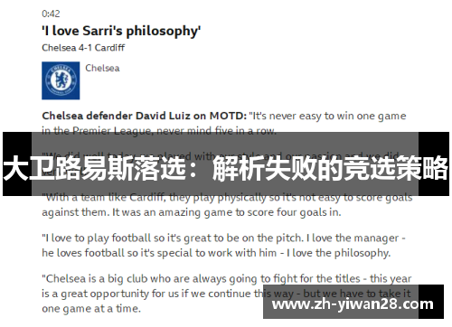 大卫路易斯落选：解析失败的竞选策略