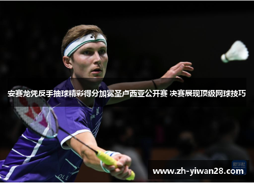 安赛龙凭反手抽球精彩得分加冕圣卢西亚公开赛 决赛展现顶级网球技巧 安赛龙凭反手抽球精彩得分加冕圣卢西亚公开赛 决赛展现顶级网球技巧